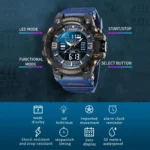 LED Light Alarm Clock Dual Time Display Watch - Image 3