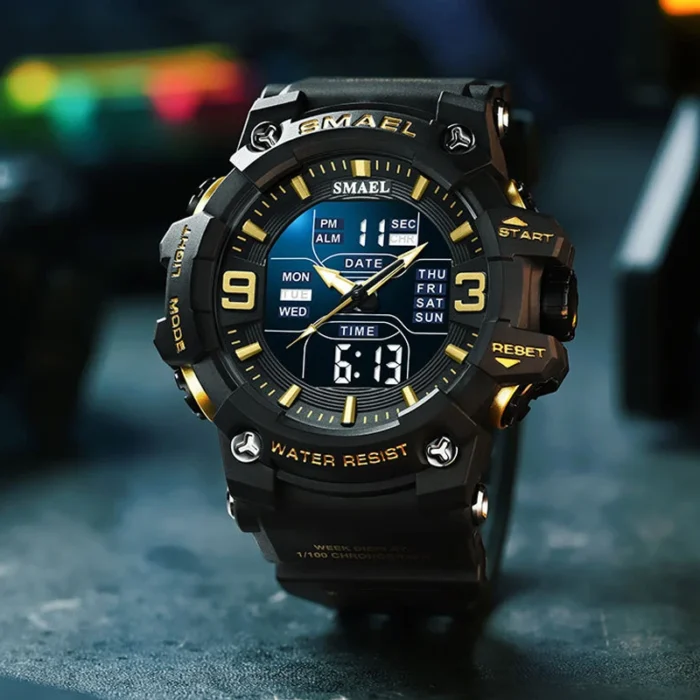 LED Light Alarm Clock Dual Time Display Watch - Image 4