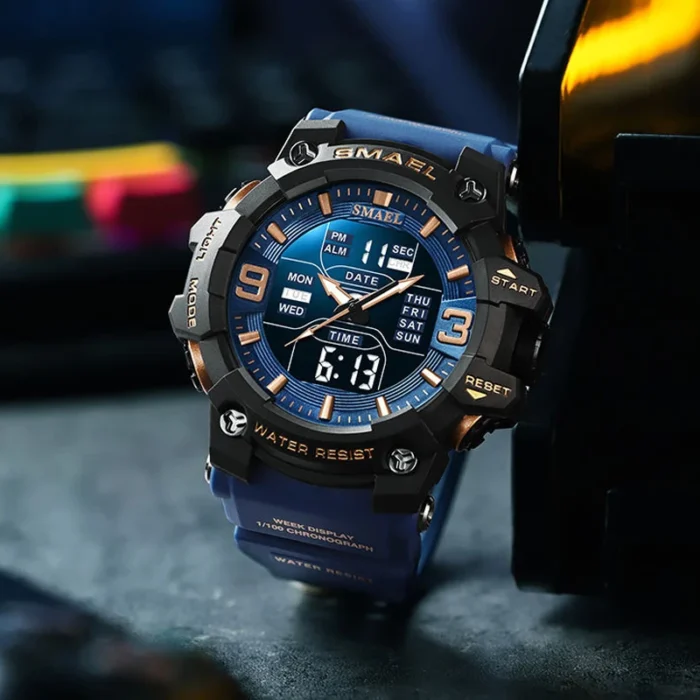 LED Light Alarm Clock Dual Time Display Watch - Image 2